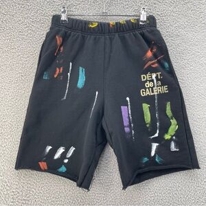 Black Graphic Shorts